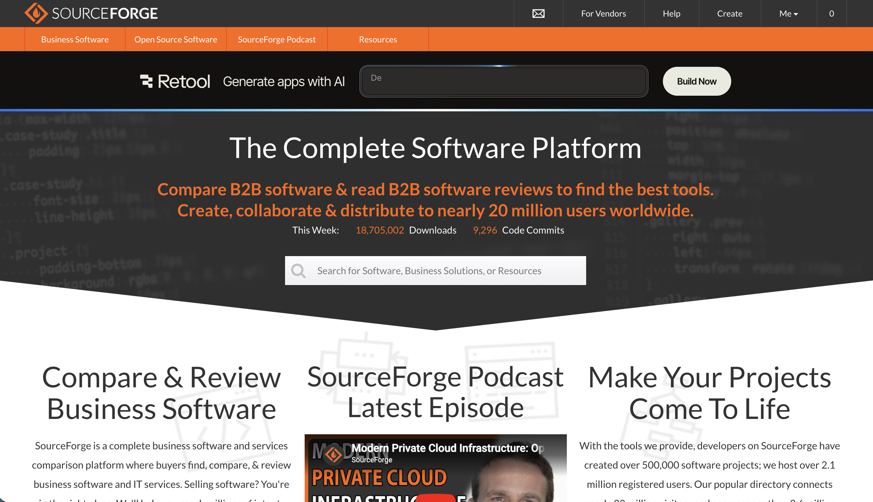 Source Forge preview