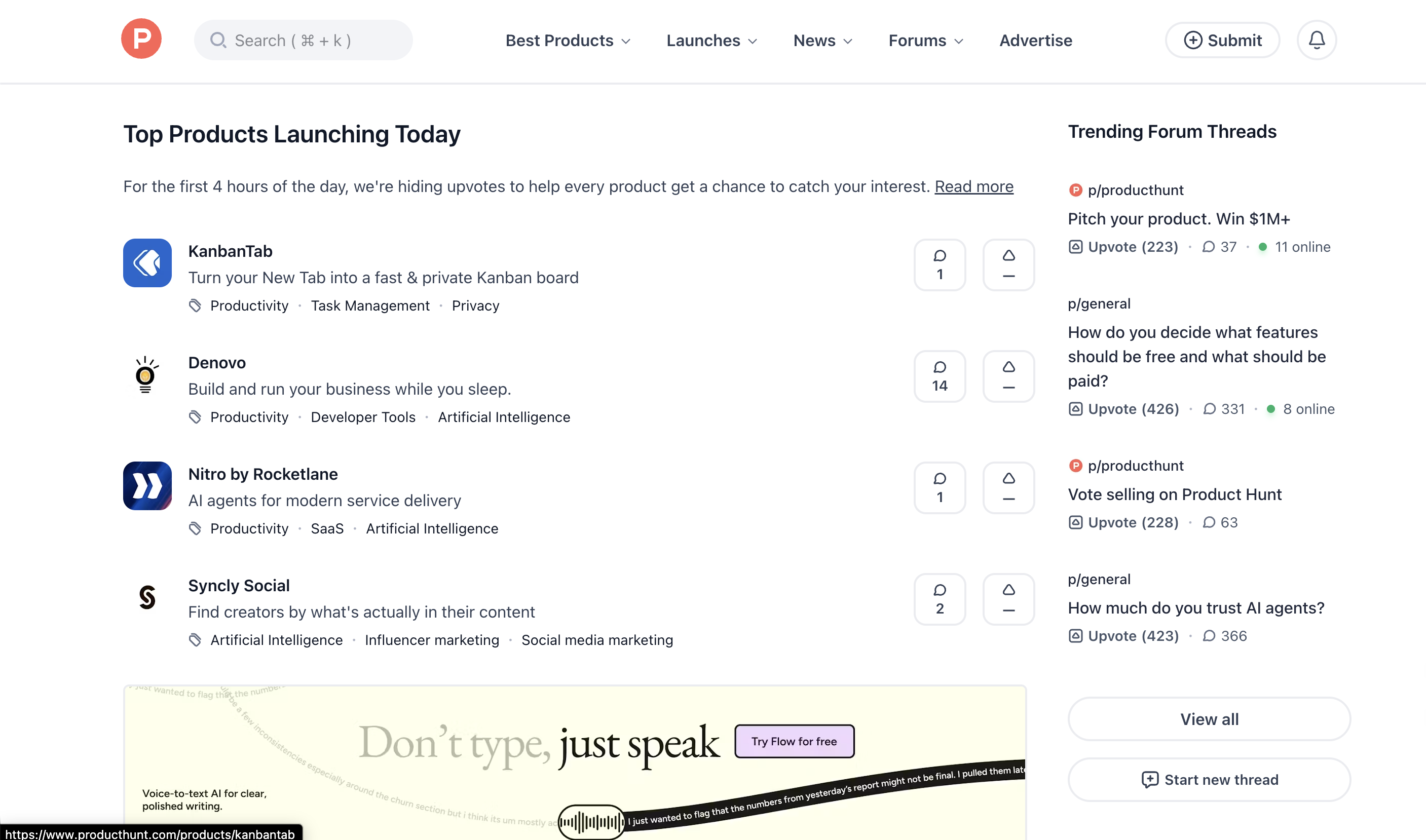 Product Hunt preview