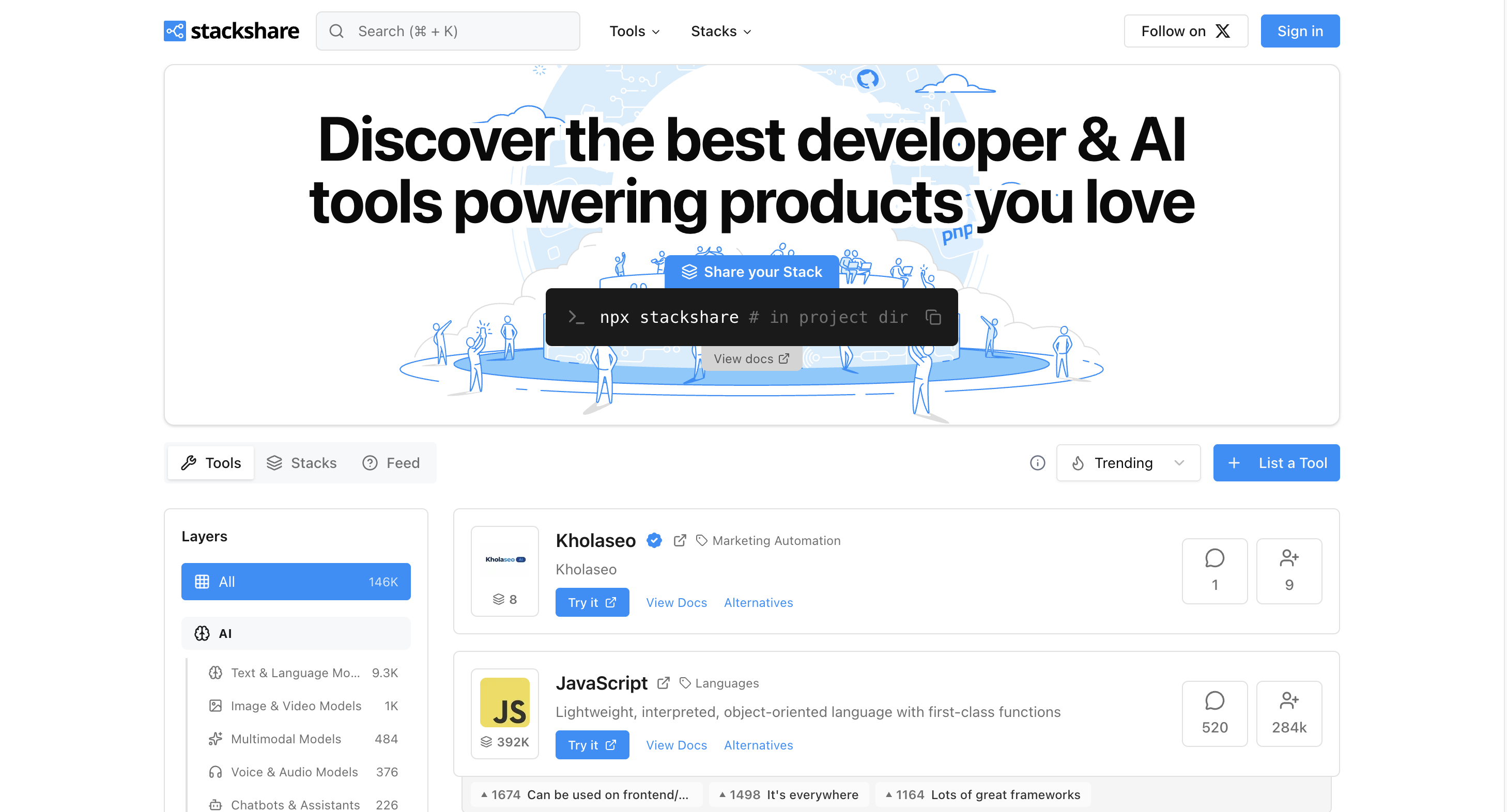 Stackshare preview